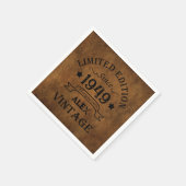 Gepersonaliseerd 75e verjaardagsfeest servet (Hoek)