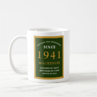 Gepersonaliseerd 80e verjaardag 1941 Elegant Green