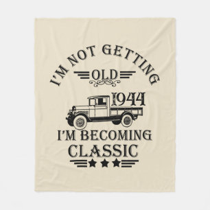 Gepersonaliseerd  80e verjaardag mannen cadeau fleece deken