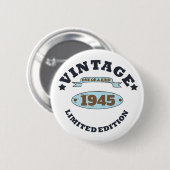 Gepersonaliseerd  85ste verjaardagsfeest ronde button 5,7 cm (Voorkant /achterkant)