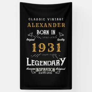 Gepersonaliseerd 90e verjaardag Geboren in 1931 z Spandoek