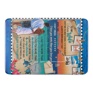 Gepersonaliseerd aan mijn toekomstige vrouw van Hu Badmat