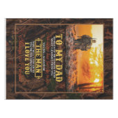 Gepersonaliseerd aan mijn vader liefdesbrief van z tafelkleed (Voorkant (Horizontaal))