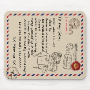 Gepersonaliseerd aan mijn zoon, brief van mam Blan Muismat