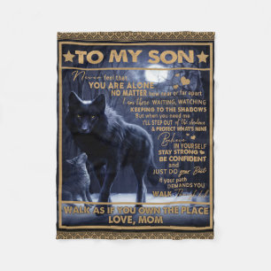 Gepersonaliseerd aan mijn zoon verjaardagscadeau, fleece deken