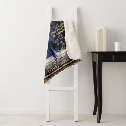 Gepersonaliseerd aan mijn zoon verjaardagscadeau, sherpa deken (In situ)