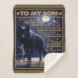 Gepersonaliseerd aan mijn zoon verjaardagscadeau, sherpa deken