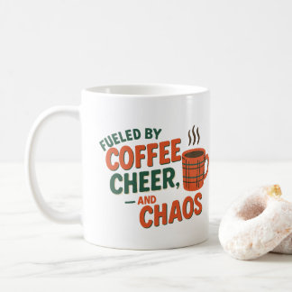 Gepersonaliseerd - Aangedreven door koffie, cheer Koffiemok