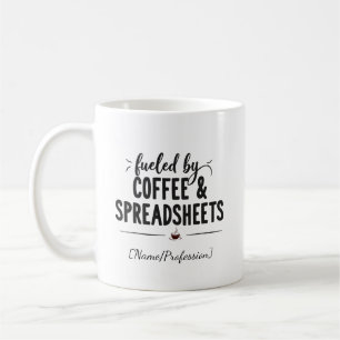 Gepersonaliseerd - Aangedreven door koffie en spre Koffiemok