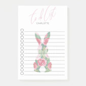 Gepersonaliseerd aangepast konijnenontwerp post-it® notes (Voorkant)