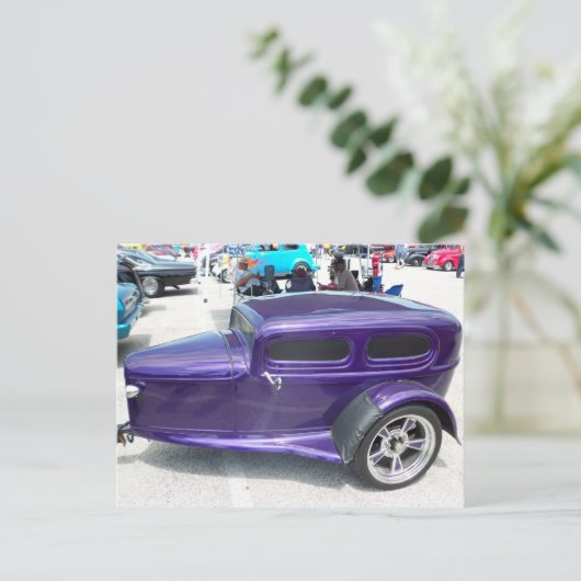 Gepersonaliseerd aanhangwagen briefkaart (Staand voorkant)