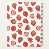 Gepersonaliseerd aardbeienpatroon 2023 planner (Achterkant)