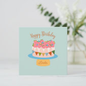 Gepersonaliseerd aardbeientaart (Staand voorkant)