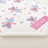 Gepersonaliseerd Abby Cadabby Sparkle Pattern Sherpa Deken (3/4)