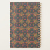 Gepersonaliseerd Abstract Herfst Retro Planner (Achterkant)