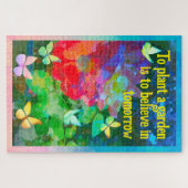 Gepersonaliseerd Abstract Roos Tuin Legpuzzel (Horizontaal)