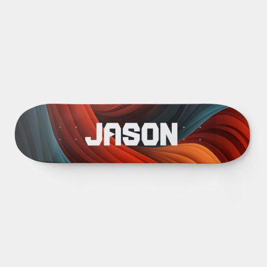 Gepersonaliseerd Abstract Skateboard (Horizontaal)
