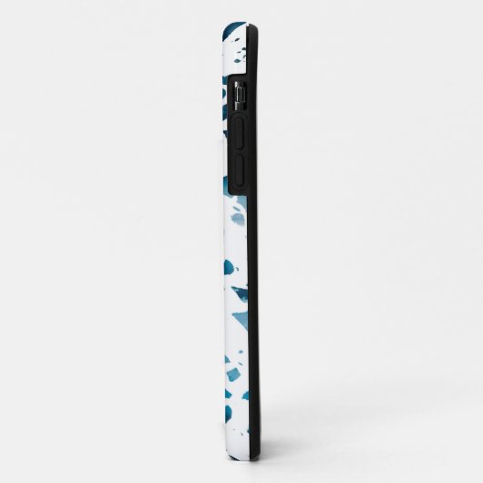 Gepersonaliseerd Abstract "Terrazzo Mosaic Blue Pa Case-Mate iPhone Case (Achterkant/links)