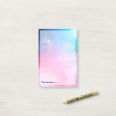 Gepersonaliseerd Abstracte geometrische hemelas Post-it® Notes (Op bureau)