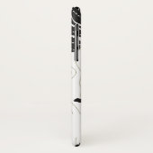 Gepersonaliseerd achtergrondpatroon van veren en h Case-Mate iPhone case (Achterkant/links)