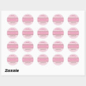 GEPERSONALISEERD ADRESLABEL :: zoetheid 2 Ronde Sticker (Vel)