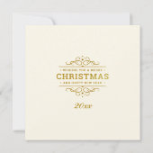 Gepersonaliseerd Afbeelding Lijst en Kerstkrans C Kaart (Achterkant)