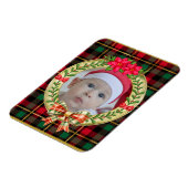Gepersonaliseerd Afbeelding Lijst en Kerstkrans Magneet (Linkerzijde)