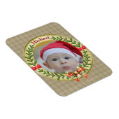 Gepersonaliseerd Afbeelding Lijst en Kerstkrans Magneet (Rechterzijde)