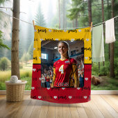 Gepersonaliseerd Afbeelding Volleybal Senior Afstu Fleece Deken