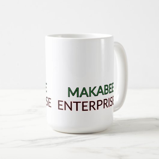 Gepersonaliseerd afgedrukt koffiemok (Voorkant rechts)