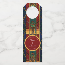 Gepersonaliseerd Afrikaans bruiloft fles Label