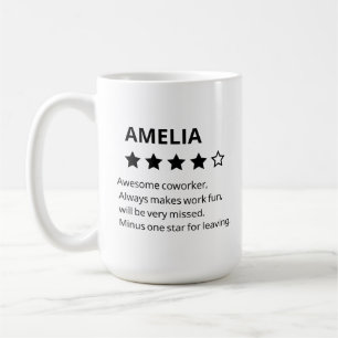 Gepersonaliseerd afscheidscadeau - Grappige 4-ster Koffiemok