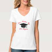Gepersonaliseerd Afstudeerder Shirt, Custom Afstud T-shirt (Voorkant)