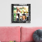 Gepersonaliseerd Afstuderen 2015 Foto collage Canvas Afdruk (Insitu (Woonkamer))