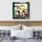 Gepersonaliseerd Afstuderen 2015 Foto collage Canvas Afdruk (Insitu (Slaapkamer))