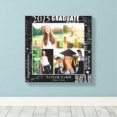 Gepersonaliseerd Afstuderen 2015 Foto collage Canvas Afdruk (Insitu (Houten vloer))