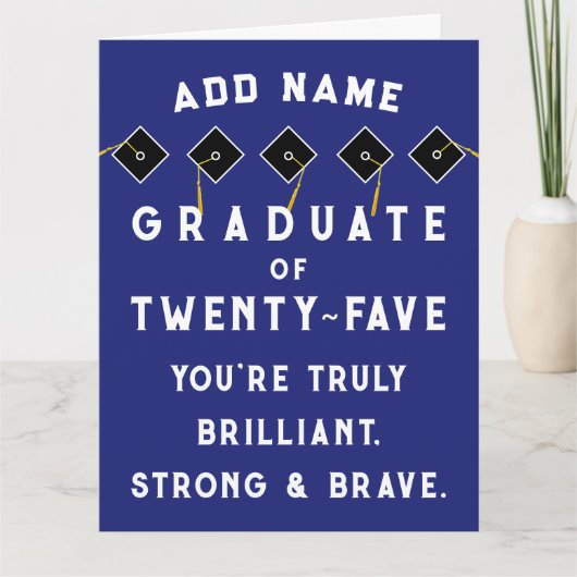 Gepersonaliseerd Afstuderen 2025 Kaart (Voorkant)