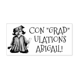 Gepersonaliseerd Afstuderen Afstuderen Gecongrats Rubberstempel