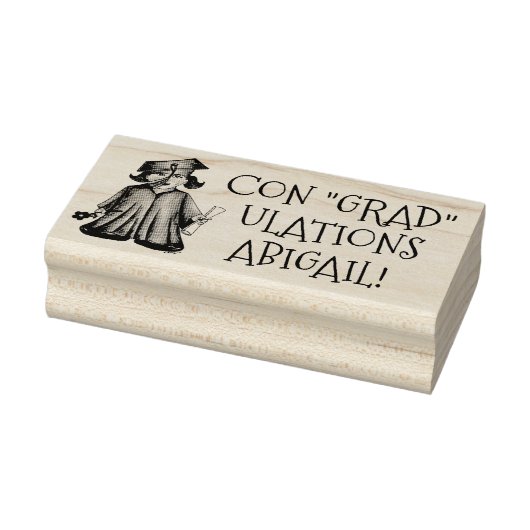 Gepersonaliseerd Afstuderen Afstuderen Gecongrats Rubberstempel (Stempel)