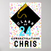 gepersonaliseerd Afstuderen Congrats Poster (Voorkant)