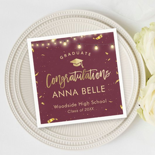 Gepersonaliseerd Afstuderen Custom Class of 2025 R Servet