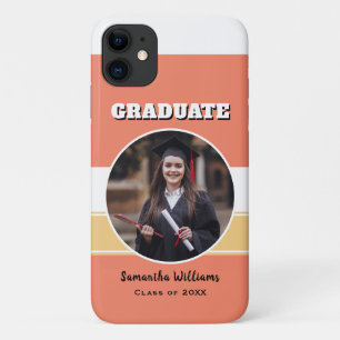 Gepersonaliseerd Afstuderen Foto Modern Chic Afstu iPhone 11 Hoesje