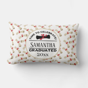 Gepersonaliseerd Afstuderen Gift Tijd om te vier Kussen