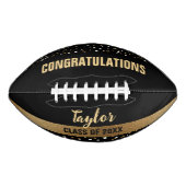 Gepersonaliseerd Afstuderen Klasse van 2024 Goud z American Football (Voorkant)