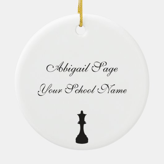 Gepersonaliseerd Afstuderen Ornament (Achterkant)