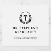 Gepersonaliseerd Afstuderen van de moderne medisch Bier Etiket (Enkel label)