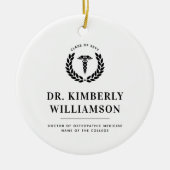 Gepersonaliseerd Afstuderen van de moderne medisch Keramisch Ornament (Voorkant)