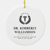 Gepersonaliseerd Afstuderen van de moderne medisch Keramisch Ornament (Achterkant)