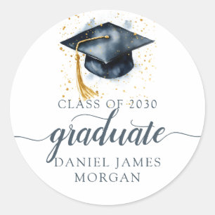 Gepersonaliseerd Afstuderen van klasse Ronde Sticker