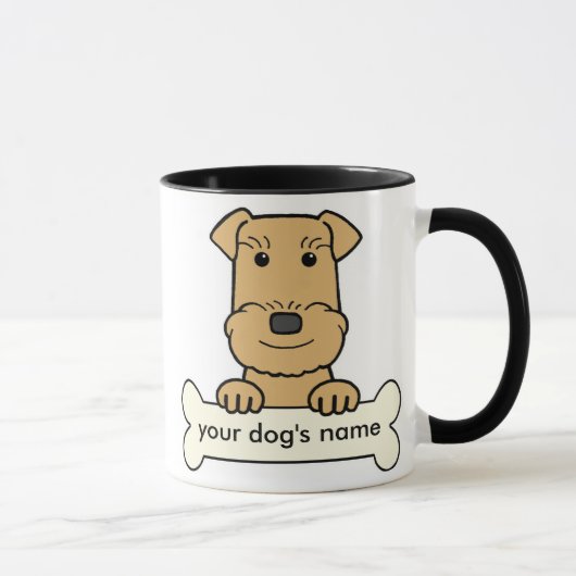 Gepersonaliseerd Airedale Mok (Rechts)